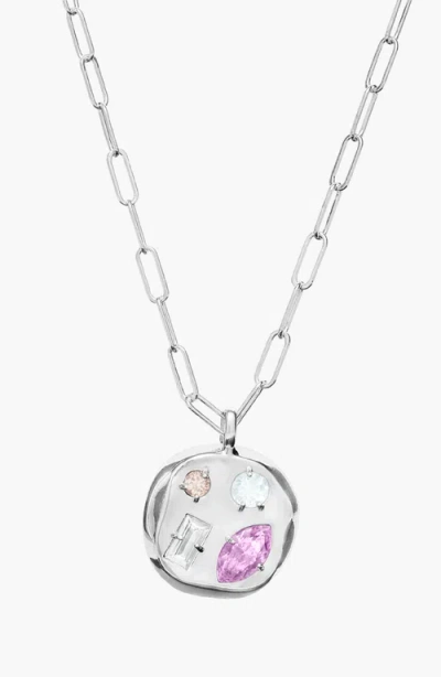 Birthdate Co. The June Birthdate Silver Pendant In June 17th - Silver
