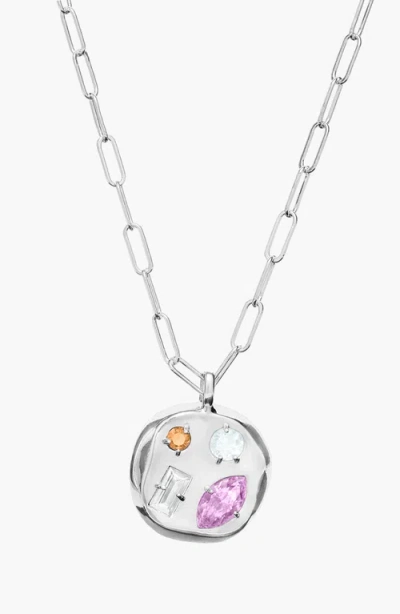 Birthdate Co. The June Birthdate Silver Pendant In June 22nd - Silver