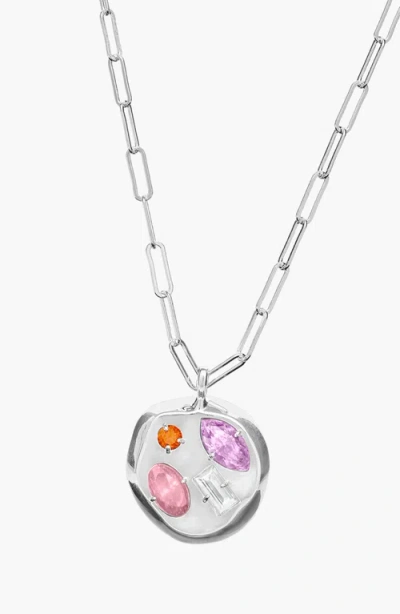 Birthdate Co. The June Birthdate Silver Pendant In June 23rd - Silver