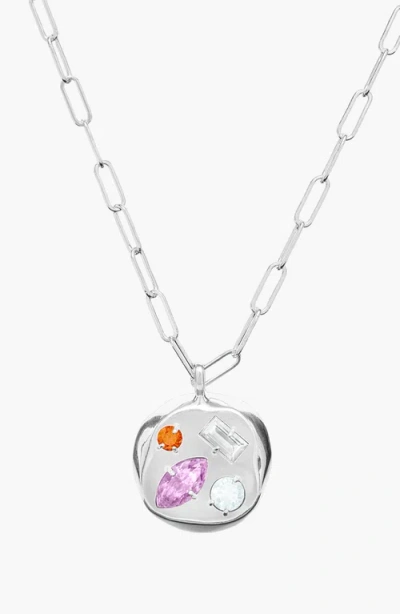 Birthdate Co. The June Birthdate Silver Pendant In June 25th - Silver