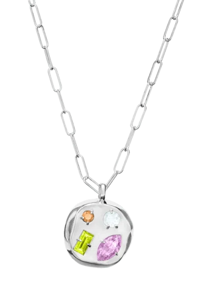 Birthdate Co. The June Birthdate Silver Pendant In June 27th - Silver