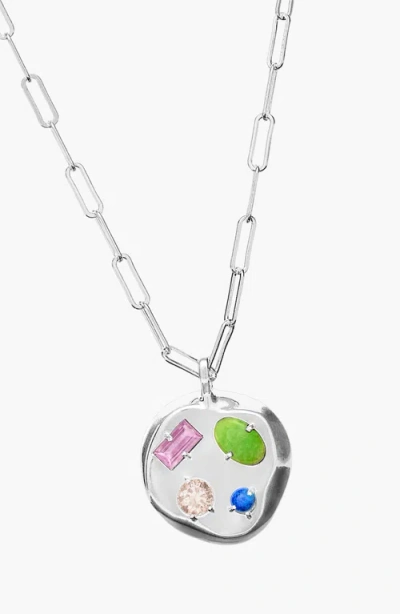 Birthdate Co. The June Birthdate Silver Pendant In June 4th - Silver