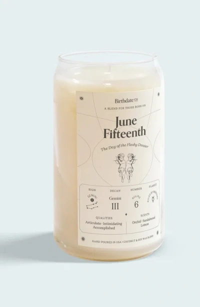 Birthdate Co. The June Birthday Candle In June 15th