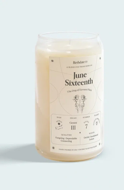 Birthdate Co. The June Birthday Candle In June 16th