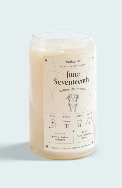 Birthdate Co. The June Birthday Candle In June 17th