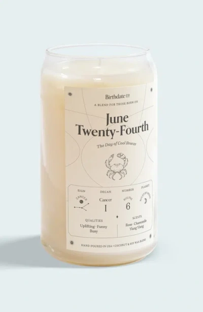 Birthdate Co. The June Birthday Candle In June 24th