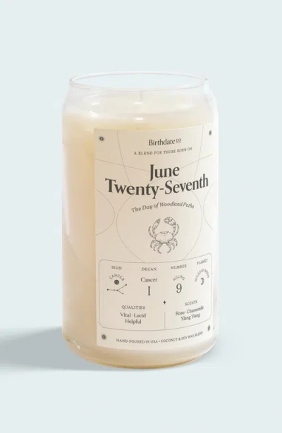Birthdate Co. The June Birthday Candle In June 27th