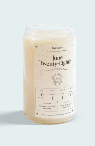 Birthdate Co. The June Birthday Candle In June 28th
