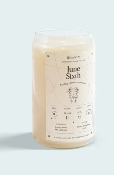 Birthdate Co. The June Birthday Candle In June 6th