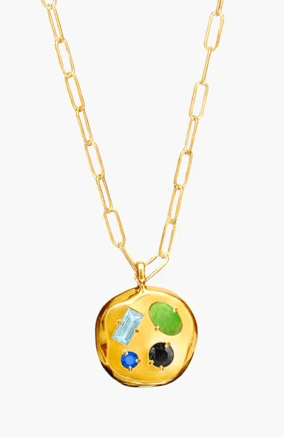 Birthdate Co. The March Birthdate Pendant In March 1st - Gold