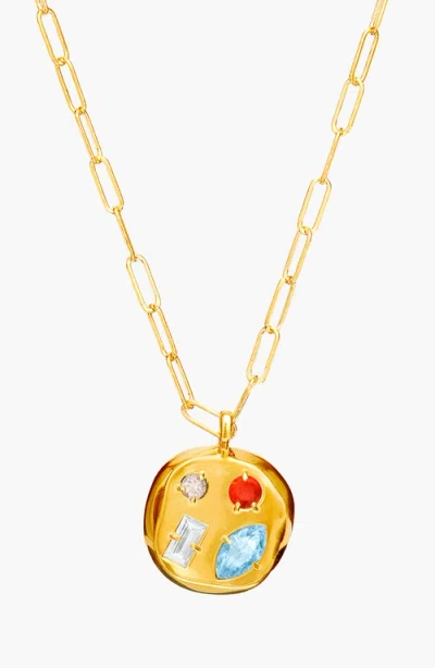 Birthdate Co. The March Birthdate Pendant In March 22nd - Gold