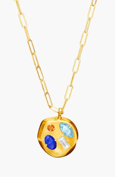 Birthdate Co. The March Birthdate Pendant In March 23rd - Gold