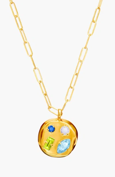 Birthdate Co. The March Birthdate Pendant In March 2nd - Gold