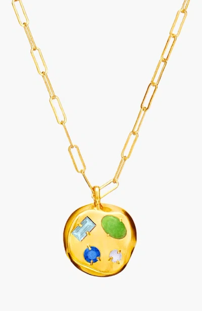 Birthdate Co. The March Birthdate Pendant In March 4th - Gold