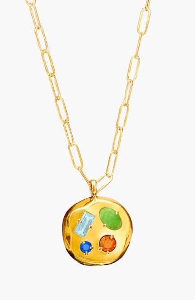 Birthdate Co. The March Birthdate Pendant In March 6th - Gold