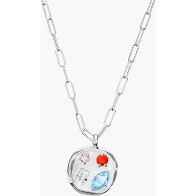Birthdate Co. The March Birthdate Silver Pendant In March 22nd - Silver