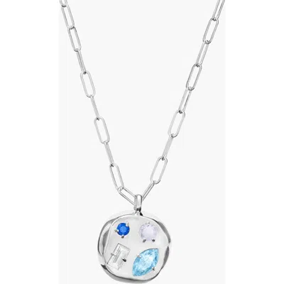 Birthdate Co. The March Birthdate Silver Pendant In March 7th - Silver