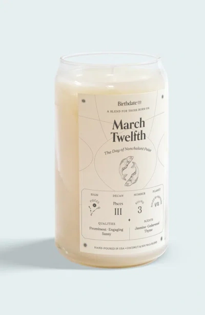 Birthdate Co. The March Birthday Candle In March 12th