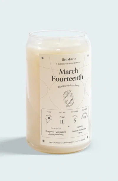 Birthdate Co. The March Birthday Candle In March 14th