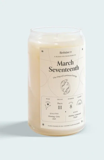 Birthdate Co. The March Birthday Candle In March 17th