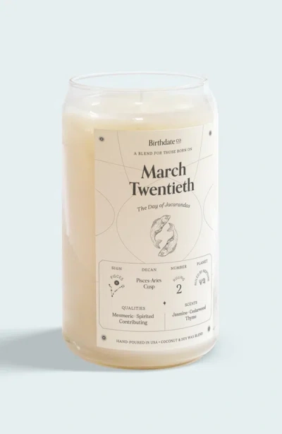 Birthdate Co. The March Birthday Candle In March 20th