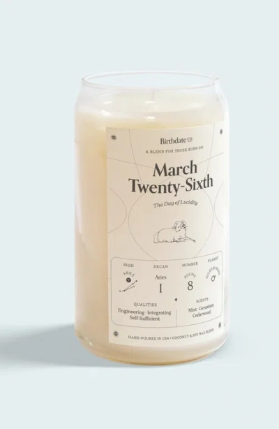Birthdate Co. The March Birthday Candle In March 26th