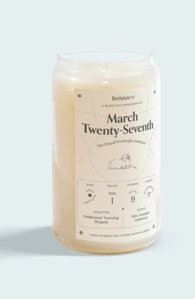 Birthdate Co. The March Birthday Candle In March 27th