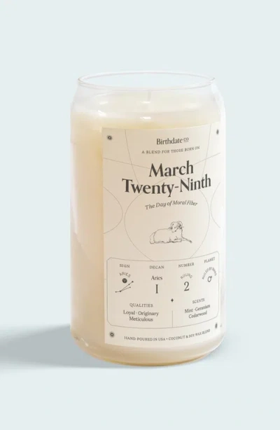 Birthdate Co. The March Birthday Candle In March 29th