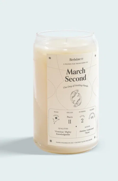 Birthdate Co. The March Birthday Candle In March 2nd