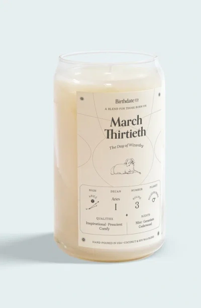 Birthdate Co. The March Birthday Candle In March 30th