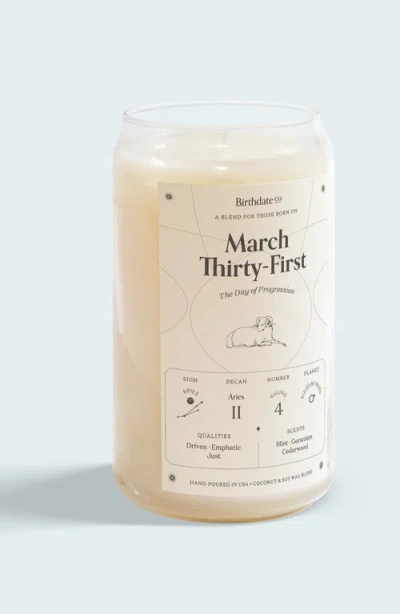 Birthdate Co. The March Birthday Candle In March 31st