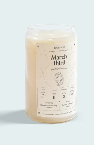 Birthdate Co. The March Birthday Candle In March 3rd