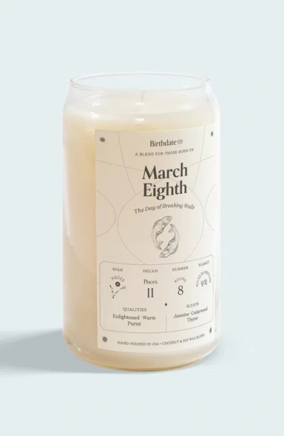 Birthdate Co. The March Birthday Candle In March 8th