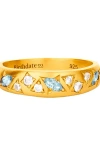 Birthdate Co. The March Birthstone Ring In Gold