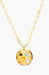 Birthdate Co. The November Birthdate Gold Pendant In November 15th - Gold