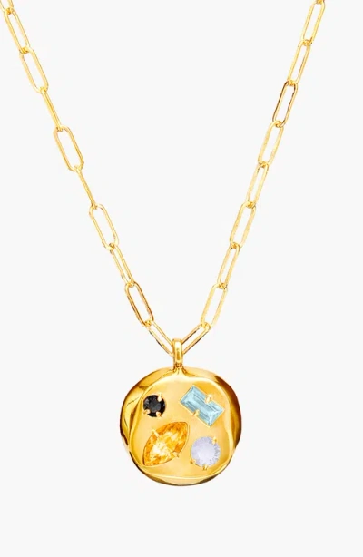 Birthdate Co. The November Birthdate Gold Pendant In November 15th - Gold