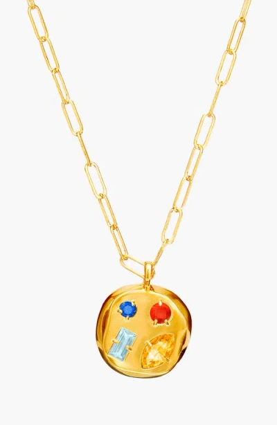 Birthdate Co. The November Birthdate Gold Pendant In November 17th - Gold