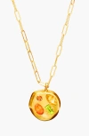 Birthdate Co. The November Birthdate Gold Pendant In November 18th - Gold