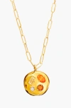 Birthdate Co. The November Birthdate Gold Pendant In November 21st - Gold