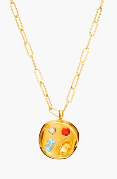 Birthdate Co. The November Birthdate Gold Pendant In November 22nd - Gold
