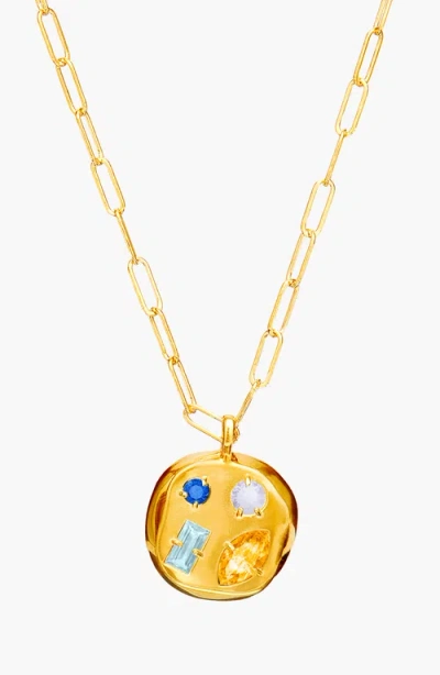 Birthdate Co. The November Birthdate Gold Pendant In November 7th - Gold
