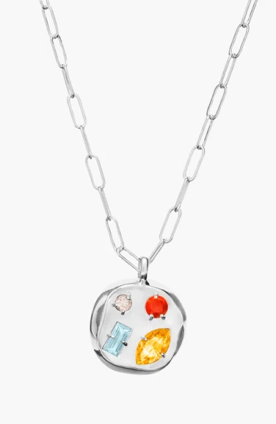 Birthdate Co. The November Birthdate Silver Pendant In November 22nd - Silver