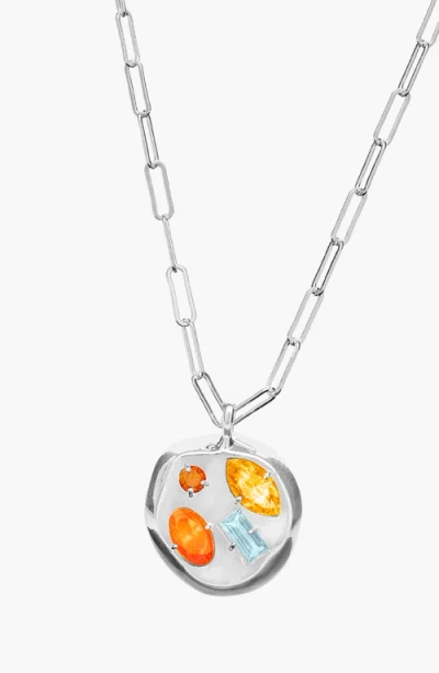 Birthdate Co. The November Birthdate Silver Pendant In November 23rd - Silver
