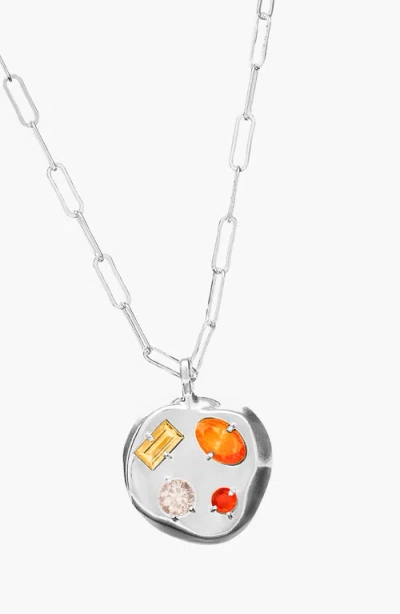 Birthdate Co. The November Birthdate Silver Pendant In November 24th - Silver