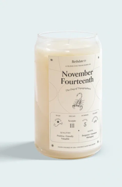 Birthdate Co. The November Birthday Candle In November 14th