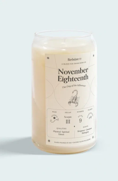 Birthdate Co. The November Birthday Candle In November 18th