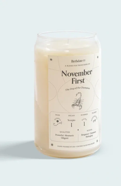 Birthdate Co. The November Birthday Candle In November 1st