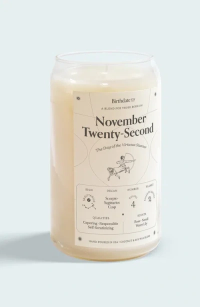 Birthdate Co. The November Birthday Candle In November 22nd