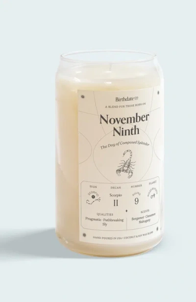 Birthdate Co. The November Birthday Candle In November 9th