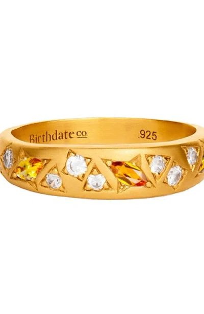 Birthdate Co. The November Birthstone Ring In Gold